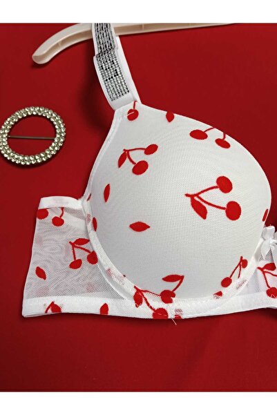 womensWorld1 YILBAŞI ÖZEL DESTEKLİ DOLGULU KİRAZ DESENLİ LOVE SECRET