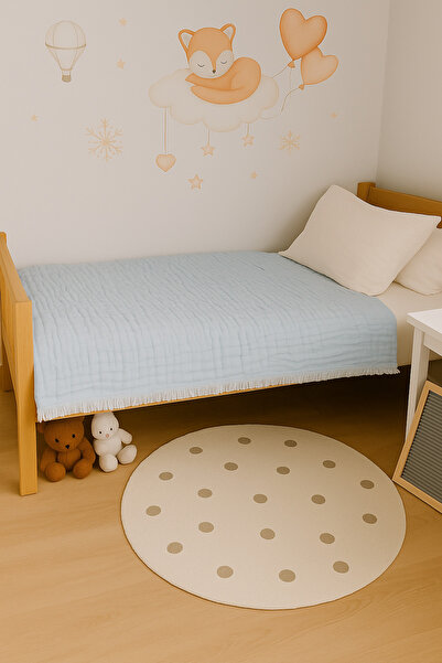 LaraLisa بطانية أطفال من الموسلين 6 طبقات مملوءة بالسيليكون على الجانبين مقاس...