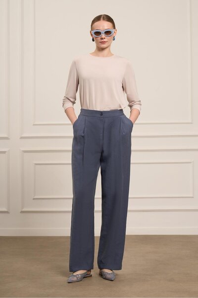 FTZ WOMEN بنطلون تانسيل للنساء نيلي 31080