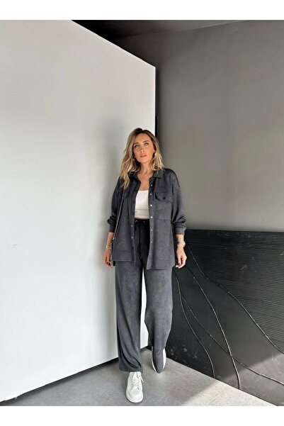 EGZOTİK ASORTİK Set pantaloni cămașă lavabilă