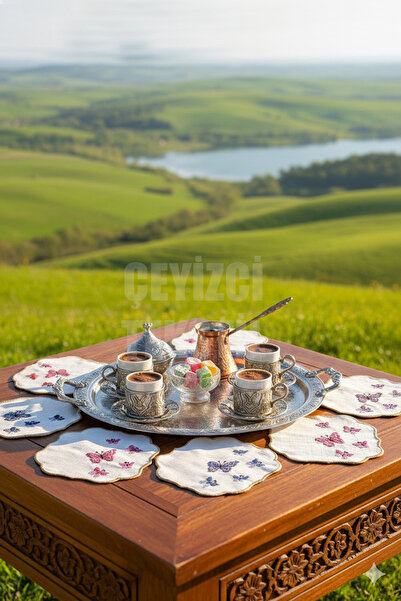 Çt Çeyizci Tekstil Sunumluk Peçete, Kokteyl Peçetesi, Kahve Yanı Sunumluk, Ba...