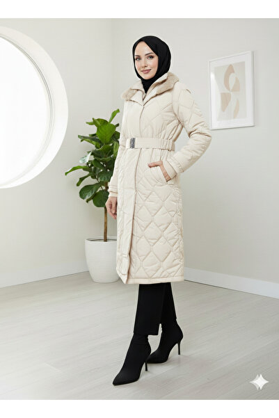 lavrisa Γυναικείο υφασμάτινο παλτό Nova με ζώνη