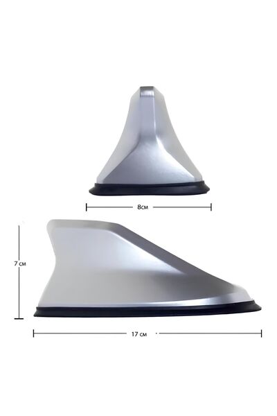 Genel Markalar Hyundai I20 Uyumlu Köpek Balığı Balık Sırtı Shark Anten Gri