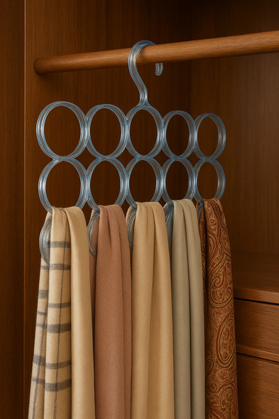 CocoVia 15 Gözlü Komplement Çok Amaçlı Askı Atkı Şal Eşarp Askısı Dekoratif Şık Askılık