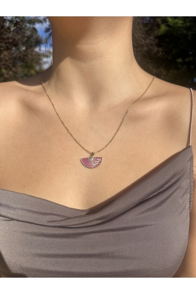 AmoriaJewellery YELPAZE MODEL ÇELİK KOLYE