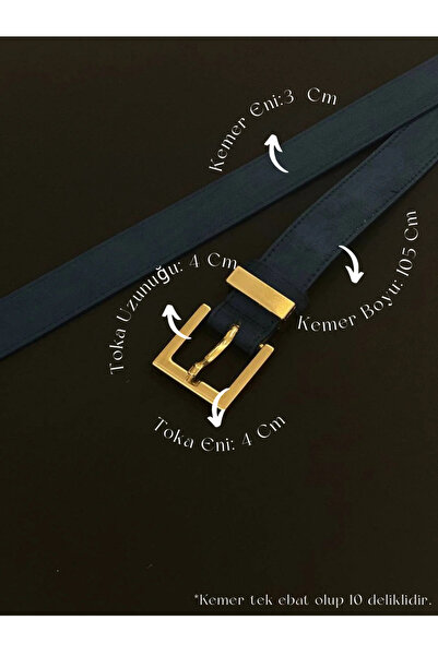 Fiori Kožni remen sa kvadratnom kopčom za žene, remen za pantalone, remen za ...