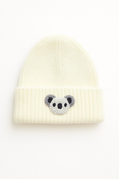 byebruketenci Детска шапка от вълна с детайли, с форма на коала
