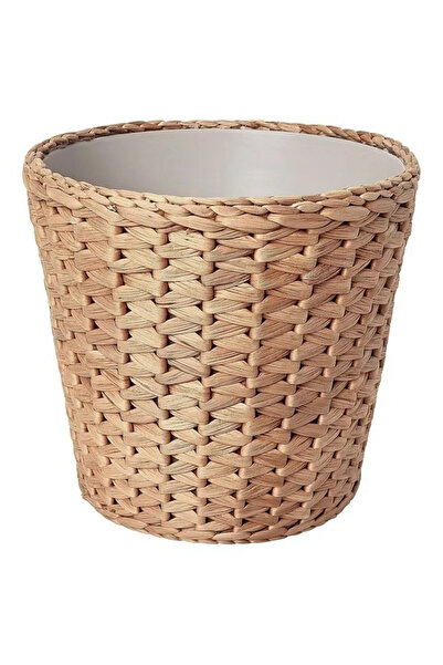 IKEA Hasır Bitki Saksısı Yükseklik 25 Cm Dekoratif Derin Saksı Su Sümbülü Saksı Dış Çap 28 Cm