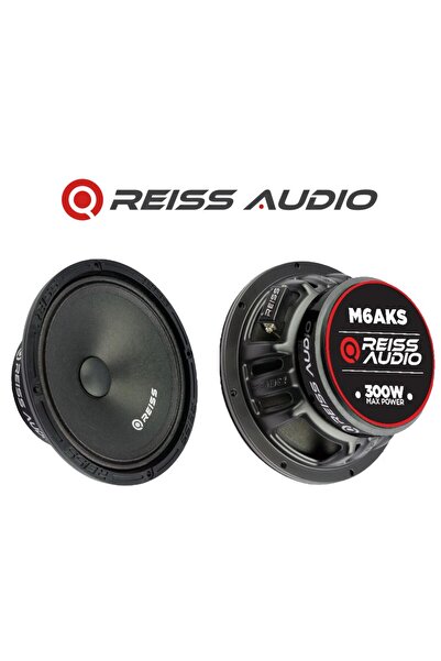 Reiss Rs-m6aks Çifti 600w-240w Rms Özel Seri 16cm Metal Kapaklı Oto Midrange Hoparlör Takım Aksr