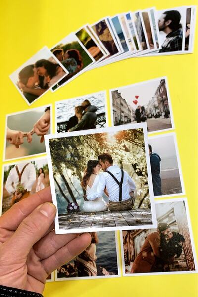 Baskıkafası Fotoğraf Baskı 10 Adet 10x10 Karekart Solmaz Baskı.