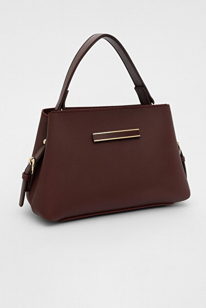 RumyaCollection حقيبة كتف نسائية RmCL بسحاب للإغلاق ومقصورة مزدوجة باللون الأ...