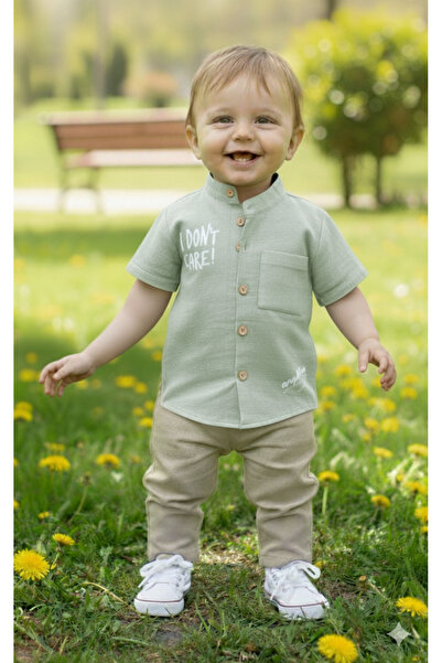 EYMİRGİYİM بدلة صيفية للأطفال الأولاد في القميص 9 أشهر، 12 شهرًا، 18 شهرًا، س...