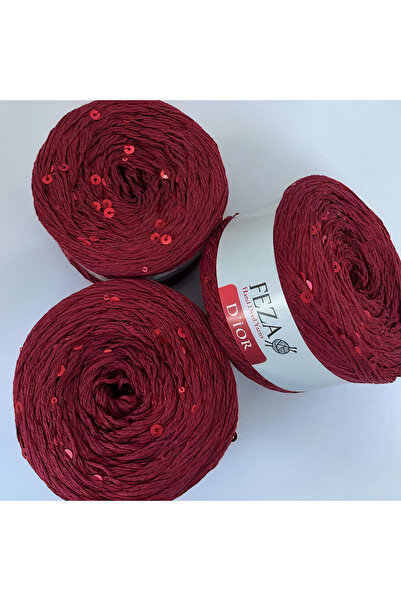 Feza Dior Fantezi Pullu El Örgü İpliği, 100 gr, 310 m
