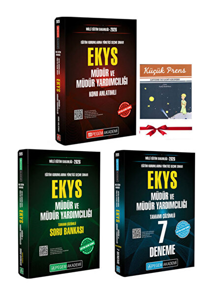 Pegem Akademi Yayıncılık 2026 Maarif Model ve ÖMK Dahil MEB EKYS Müdür ve Müd...