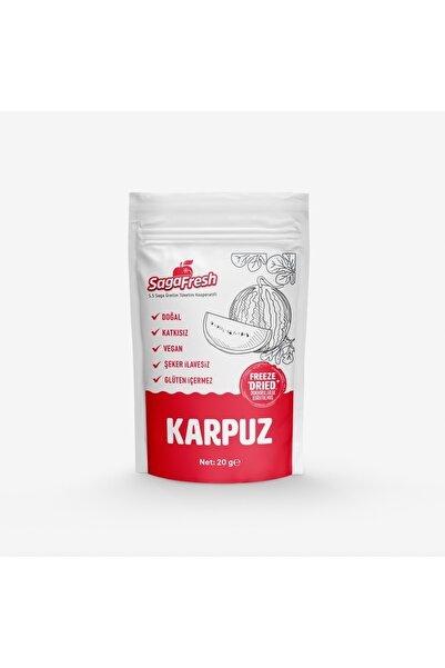 SagaFresh Dondurularak Kurutulmuş Karpuz Dilimleri 20g