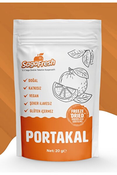 SagaFresh Dondurularak Kurutulmuş Portakal Dilimleri (20G)