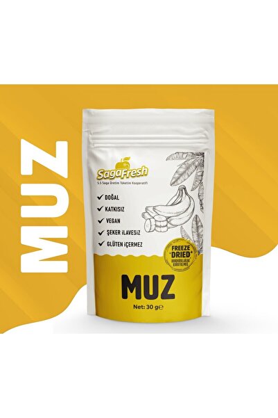 SagaFresh Dondurularak Kurutulmuş Muz Dilimleri 30g