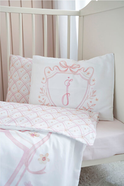 NOU طقم غطاء لحاف للأطفال من سلسلة الحروف Letter I (100X150) - سلسلة نوبل - وردي