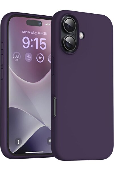 CaseHub غطاء حماية من السيليكون لهاتف Apple iPhone 17 مع شاشة مخملية داخلية و...