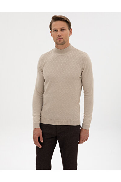 Pierre Cardin سترة تريكو سميكة بياقة نصف دائرية من كوم ميلانج 50318128-VR123