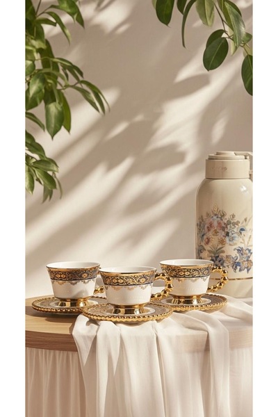 Generic Tea or cappuccino cups and saucers set