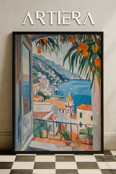 HİGUERA Amalfi Μοντέρνο Μεσογειακό Ιταλικό Στιλ Ξύλινο Τραπέζι Κουζίνας, Διακ...