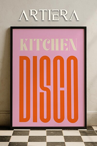 HİGUERA Τυπογραφία Μοντέρνα Μεσογειακή Ιταλική Ζωγραφική Κουζίνας με Ξύλινο Π...