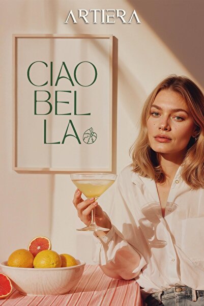 HİGUERA Τυπογραφία Μοντέρνα Μεσογειακή Ιταλική Ζωγραφική Κουζίνας με Ξύλινο Π...