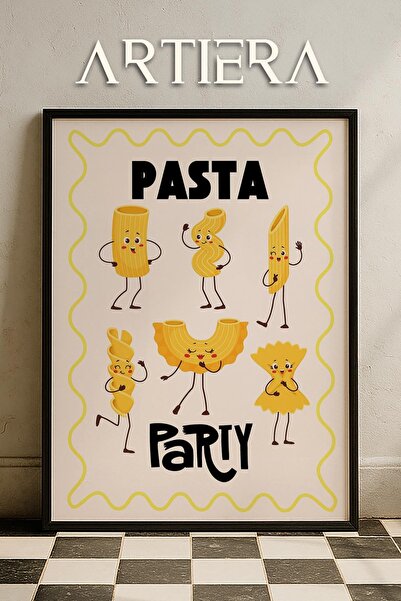 HİGUERA Τυπογραφία Μοντέρνα Μεσογειακή Ιταλική Ζωγραφική Κουζίνας με Ξύλινο Π...