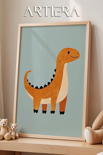 HİGUERA Cute Dinozaur Tematică Fundal Albastru Deschis Decorare Cameră Copii ...
