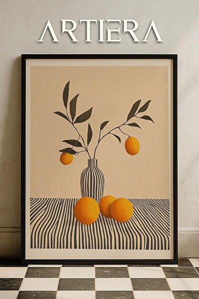 HİGUERA Λεμόνια - Μοντέρνο μεσογειακό ιταλικό στυλ Ξύλινο τραπέζι κουζίνας, Δ...