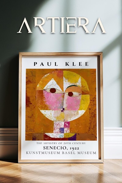 HİGUERA Paul Klee (1879-1940) "Senecio" 1922 Ακουαρέλα Ζωγραφική τοίχου με φυ...