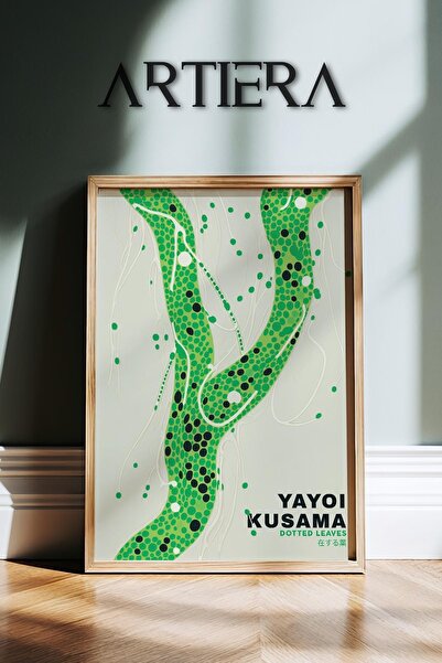 HİGUERA Yayoi Kusama Διάσημος Ζωγράφος Πράσινος Μινιμαλιστικός Vintage Ζωγραφ...