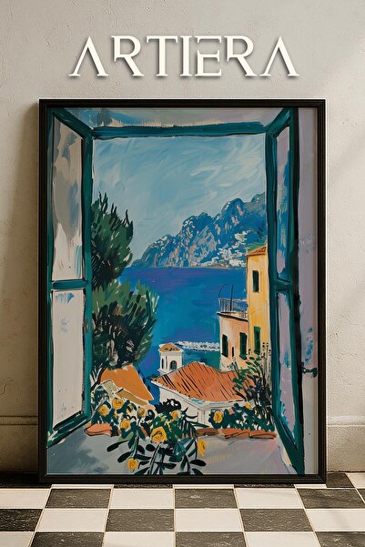 HİGUERA Salerno Μοντέρνο Μεσογειακό Ιταλικό Στιλ Ξύλινο Τραπέζι Κουζίνας, Δια...