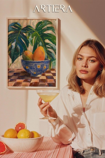 HİGUERA Fruits - Μοντέρνο μεσογειακό ιταλικό στυλ Ξύλινο τραπέζι κουζίνας, Δι...