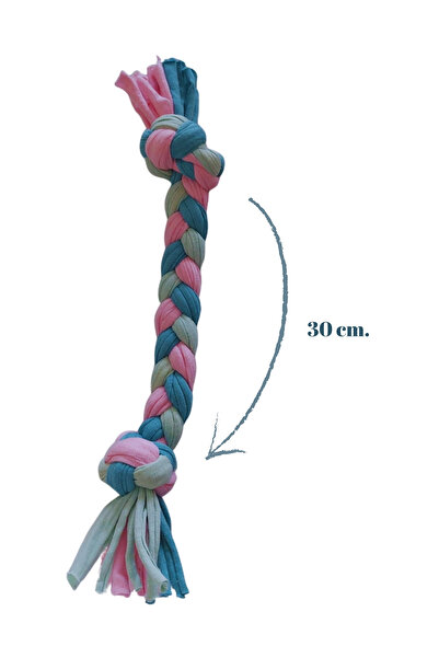 Salvia Dione Dog Bite Toy Teeth Scratching Chewing Rope Tug-Of-War Fetch Horse Play Teether Stress Rope