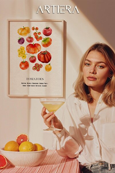 HİGUERA Λαχανικά - Μοντέρνο μεσογειακό ιταλικό στυλ Ξύλινο Πίνακας Κουζίνας, ...