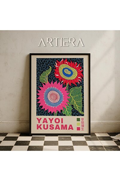 HİGUERA Yayoi Kusama Διάσημος Ζωγράφος Πολύχρωμος Μοντέρνος Vintage Ζωγραφική...