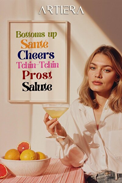 HİGUERA Τυπογραφία Μοντέρνα Μεσογειακή Ιταλική Ζωγραφική Κουζίνας με Ξύλινο Π...