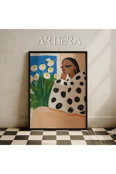 HİGUERA Σύγχρονη Φιγούρα Τέχνη Σειρά Μόδας Αφηρημένο Γυναικείο Πορτρέτο Ζωγρα...