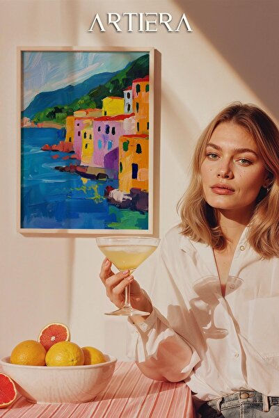 HİGUERA Amalfi Μοντέρνο Μεσογειακό Ιταλικό Στιλ Ξύλινο Τραπέζι Κουζίνας, Διακ...