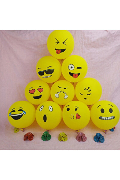 OEM Set 10 de Baloane Smile, Galben