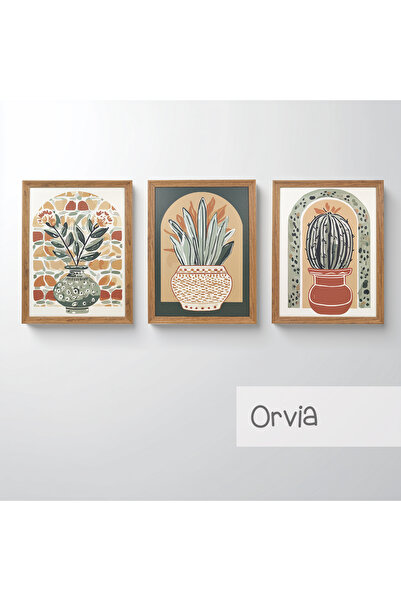 Ahsen resim çerçeve Set de 3 tablouri înrămate - Picturi abstracte pentru dec...