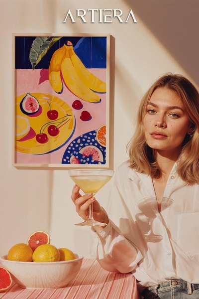 HİGUERA Fruits - Μεσογειακό ιταλικό στυλ Ξύλινο Πίνακας Κουζίνας, Διακόσμηση ...