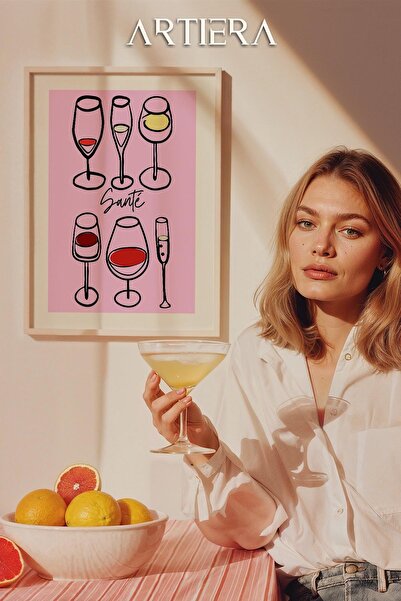 HİGUERA Τυπογραφία Μοντέρνα Μεσογειακή Ιταλική Ζωγραφική Κουζίνας με Ξύλινο Π...