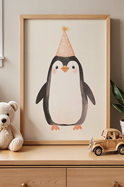 HİGUERA Χαριτωμένος πιγκουίνος με μακρύ καπέλο Παιδικό δωμάτιο και βρεφικό δω...