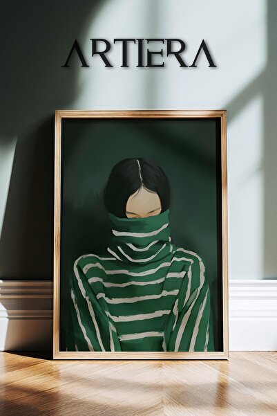 HİGUERA Εσωτερικό γυναικείο πορτρέτο Αφηρημένη σύγχρονη τέχνη Ζωγραφική τοίχο...