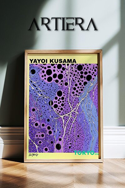HİGUERA Yayoi Kusama Διάσημος Ζωγράφος Πολύχρωμος Μαξιμαλιστής Vintage Ζωγραφ...