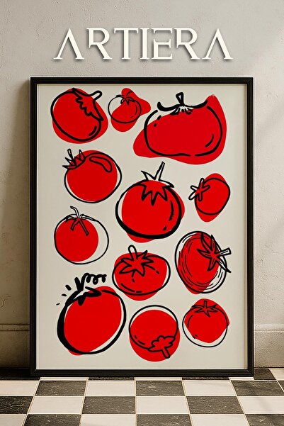 HİGUERA Λαχανικά - Μοντέρνο μεσογειακό ιταλικό στυλ Ξύλινο Πίνακας Κουζίνας, ...