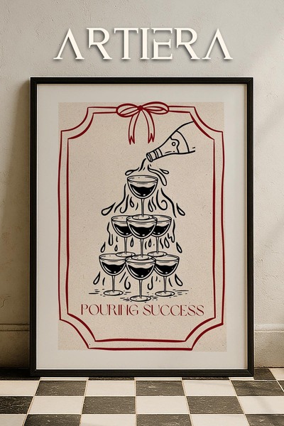 HİGUERA Τυπογραφία Μοντέρνα Μεσογειακή Ιταλική Ζωγραφική Κουζίνας με Ξύλινο Π...